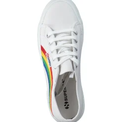 Superga 2750 Rainbow Embroidery S81281W, Sneakers Low, Damen, Weiß