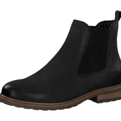 Tamaris 25056, Chelsea Boots, Damen, BLACK/ STR.