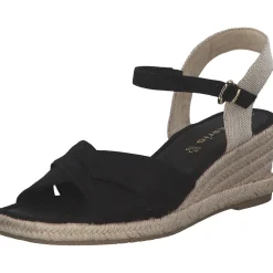 Tamaris 28367, Plateau-Sandaletten, Damen, black