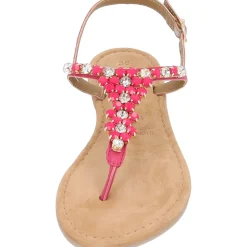 Tamaris 28124, T-Steg-Sandalen, Damen, FUXIA