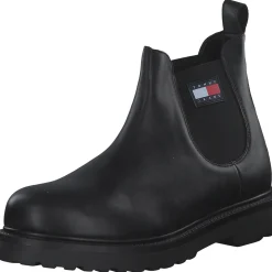 Tommy Hilfiger EM0EM01254, Chelsea Boots, Herren, Schwarz