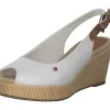 Tommy Hilfiger FW0FW04788, Keilsandaletten, Damen, Weiß (Ivory)