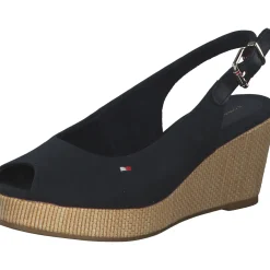 Tommy Hilfiger FW0FW04788, Keilsandaletten, Damen, Blau (Desert Sky)