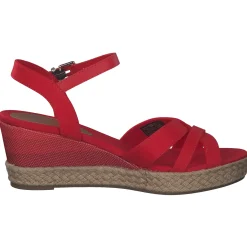 Tommy Hilfiger FW0FW05627, Keilsandaletten, Damen, fireworks