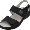Waldläufer Gunna 204001, Sandaletten, Damen, schwarz