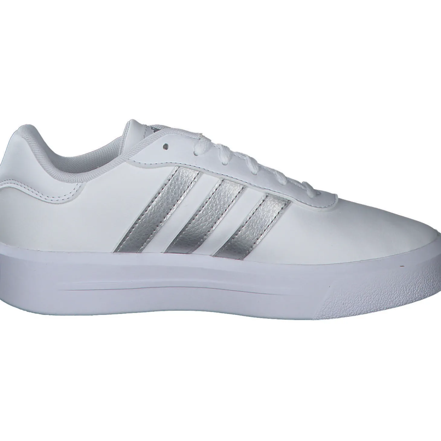 Adidas Core Court Platform, Sneakers Low, Damen, weiß silber