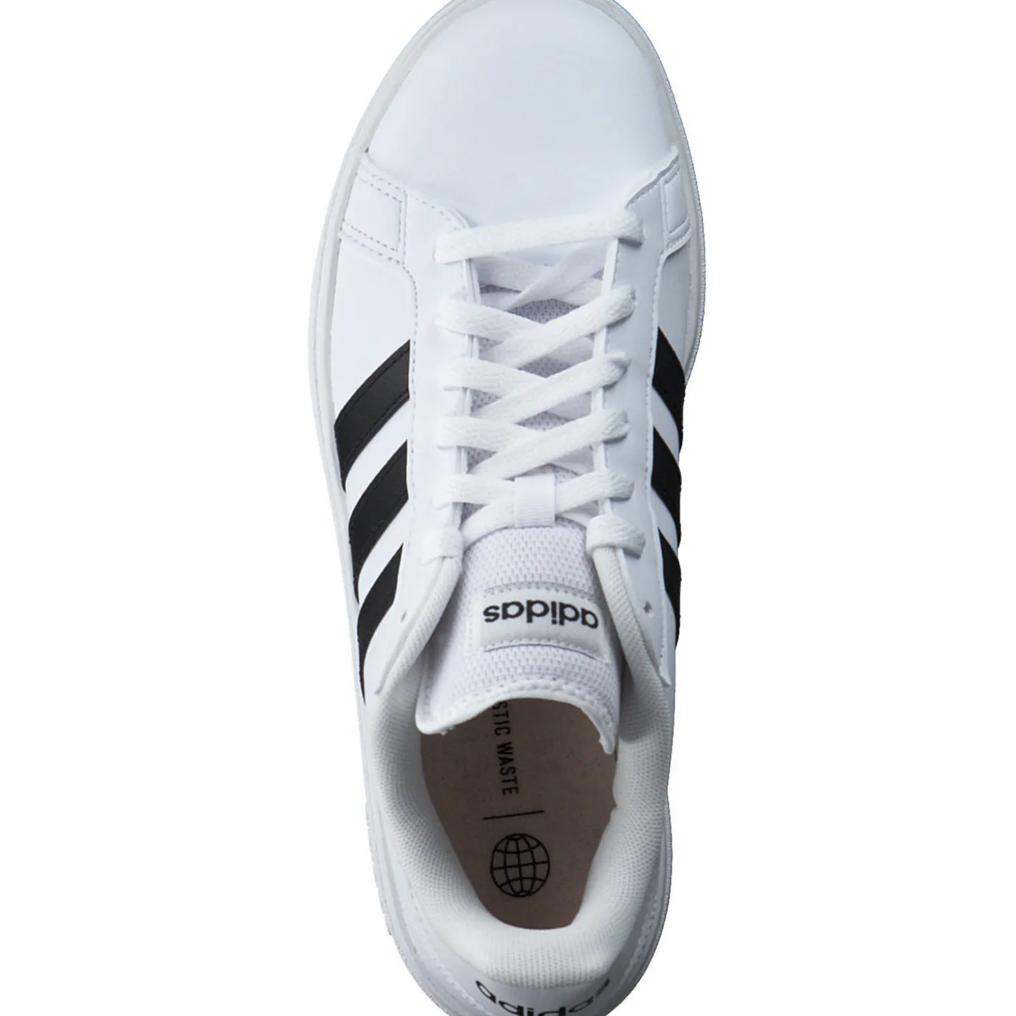 Adidas Core Grand Court Base 2 W, Sneakers Low, Damen, Schwarz