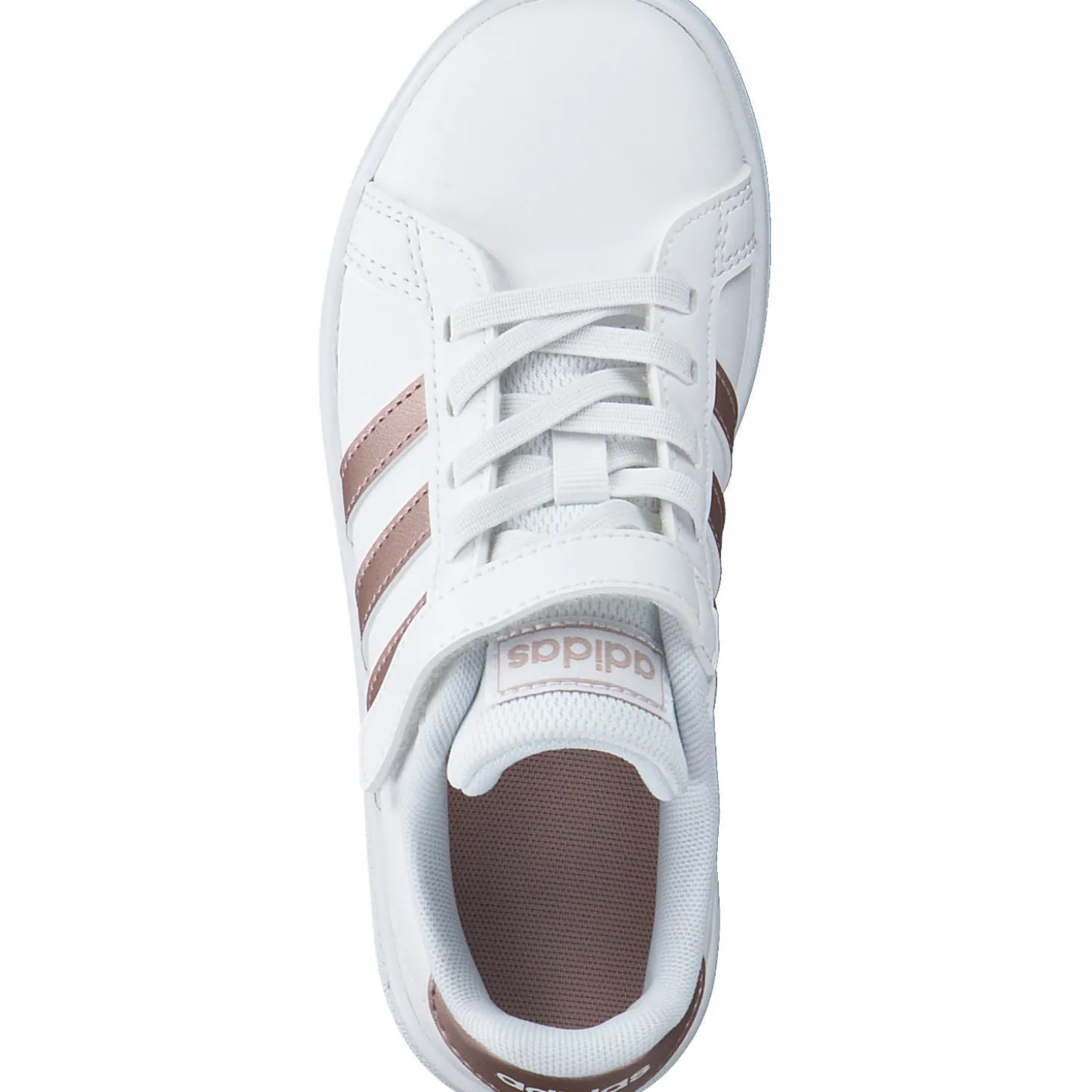 Adidas Core Grand Court C, Sneakers Low, Kinder, Weiß (FTWWHT/COPPMT)