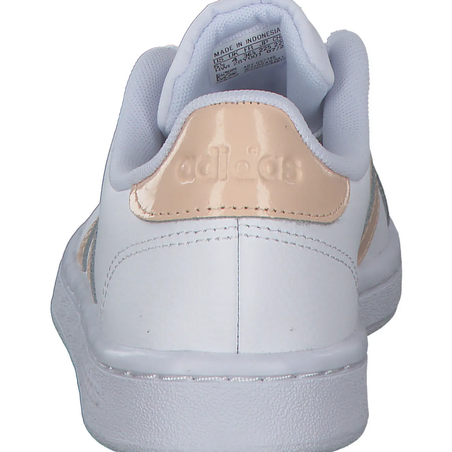 Adidas Core Grand Court, Sneakers Low, Damen, weiß lachs