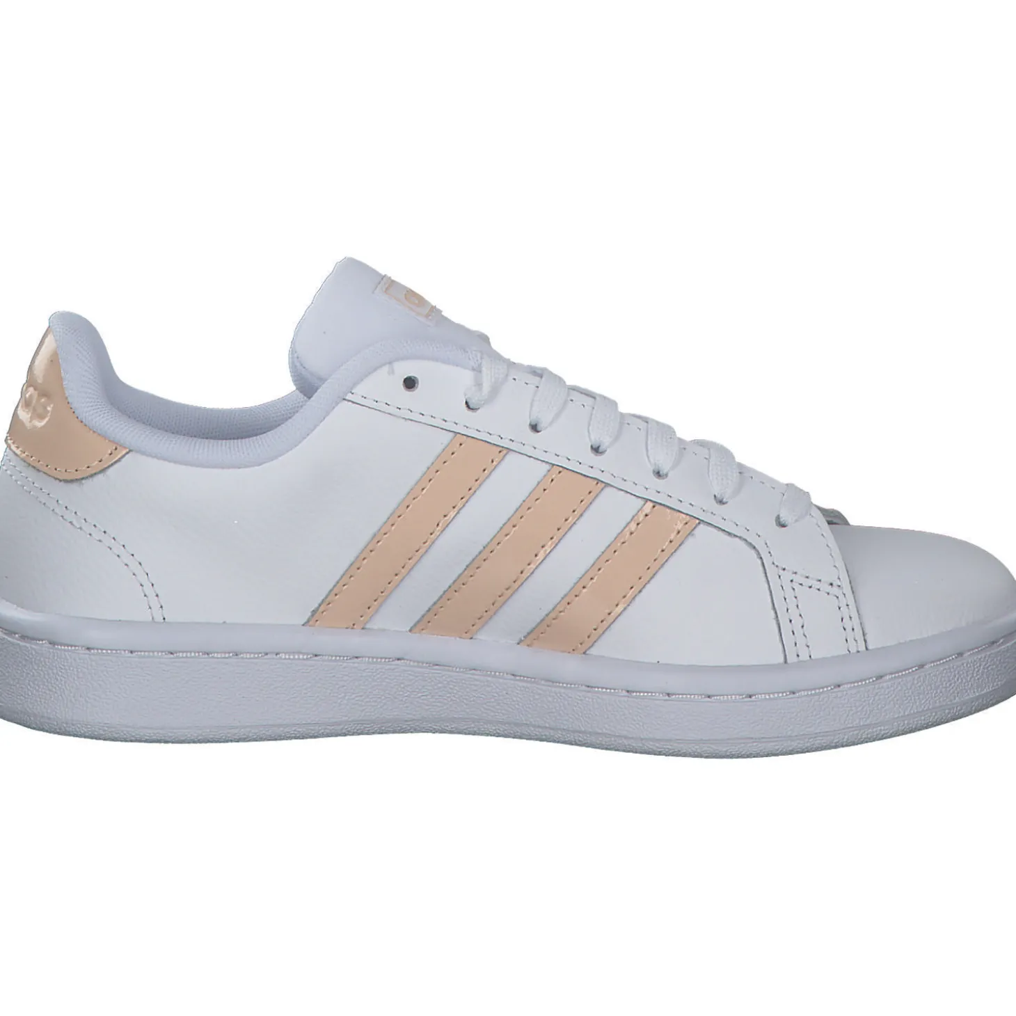 Adidas Core Grand Court, Sneakers Low, Damen, weiß lachs