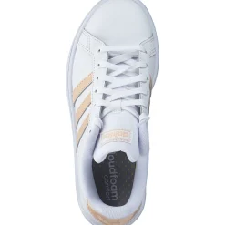 Adidas Core Grand Court, Sneakers Low, Damen, weiß lachs