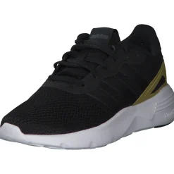 Adidas Core Nebzed W, Sneakers Low, Damen, black/black/gold met