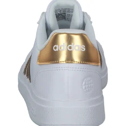 Adidas Grand Court 2.0 K, Schnürschuhe, Damen, ftwr white/ftwr white/matte go