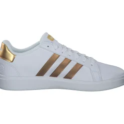 Adidas Grand Court 2.0 K, Schnürschuhe, Damen, ftwr white/ftwr white/matte go
