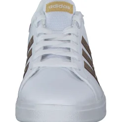 Adidas Grand Court 2.0 K, Schnürschuhe, Damen, ftwr white/ftwr white/matte go