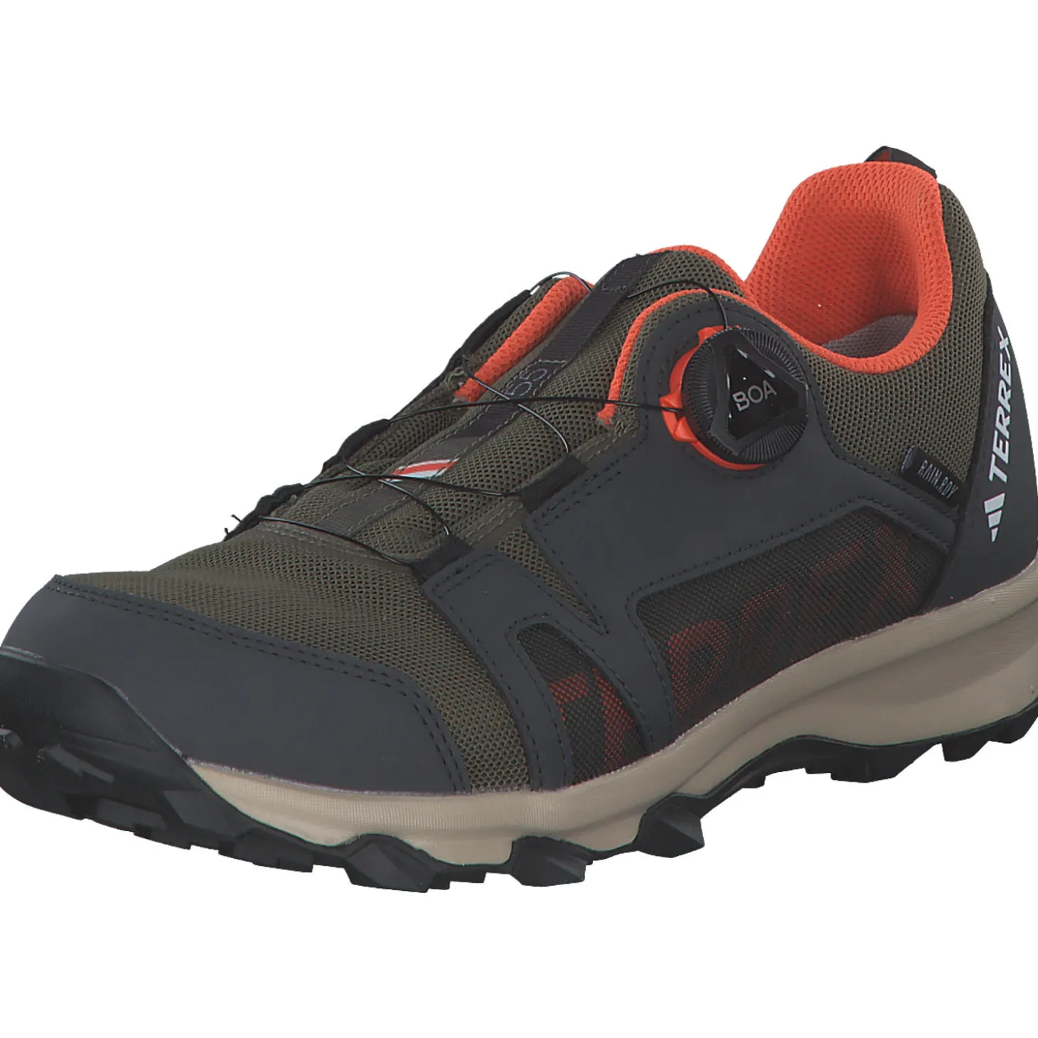 adidas ID0870 Terrex Agravic Boa, Schnürschuhe, Kinder, olive strata/semi impact orange