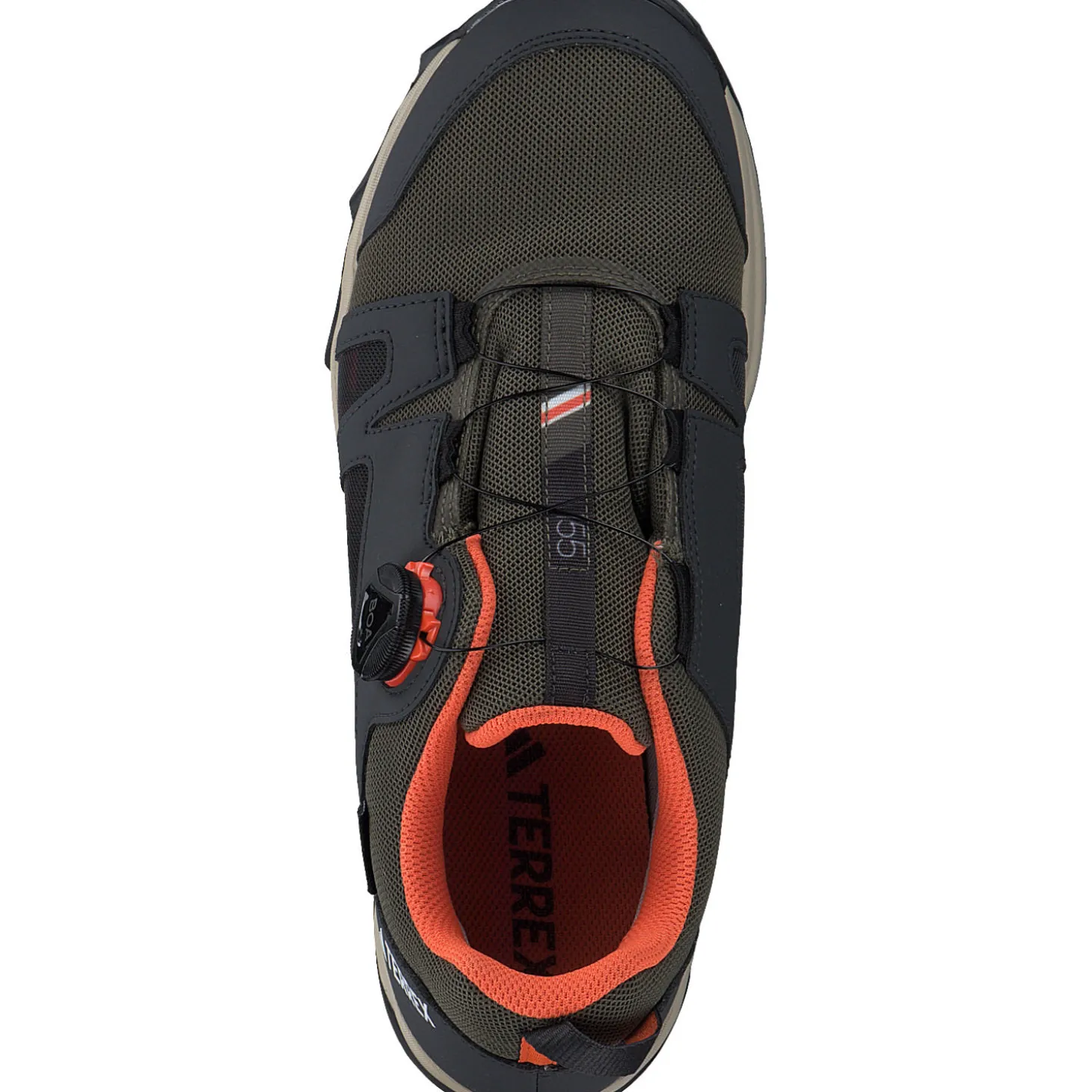 adidas ID0870 Terrex Agravic Boa, Schnürschuhe, Kinder, olive strata/semi impact orange