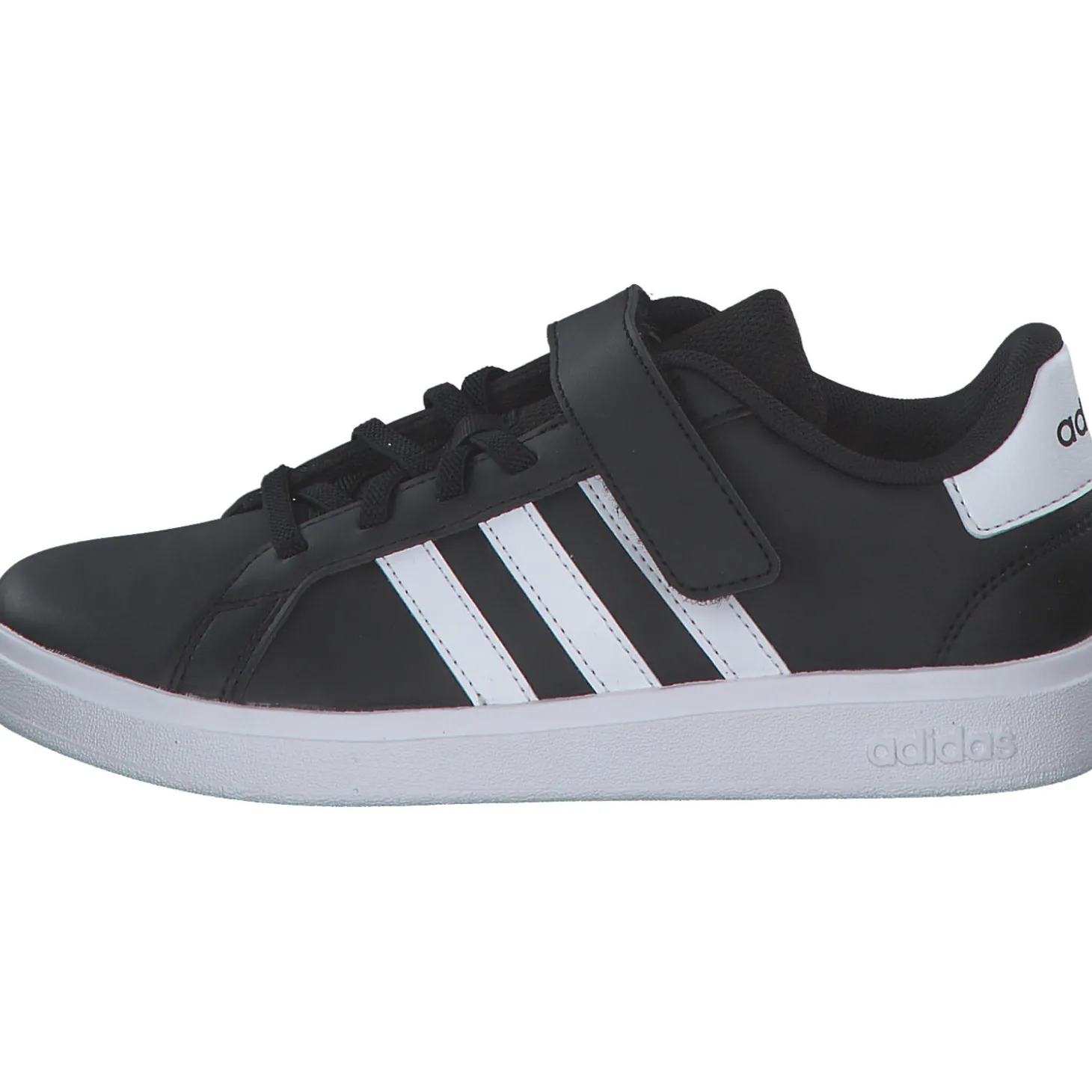 adidas IE5995 Grand Court 2.0 EL C, Slipper (Kinder), Kinder, CBLACK/FTWWHT/CBLACK
