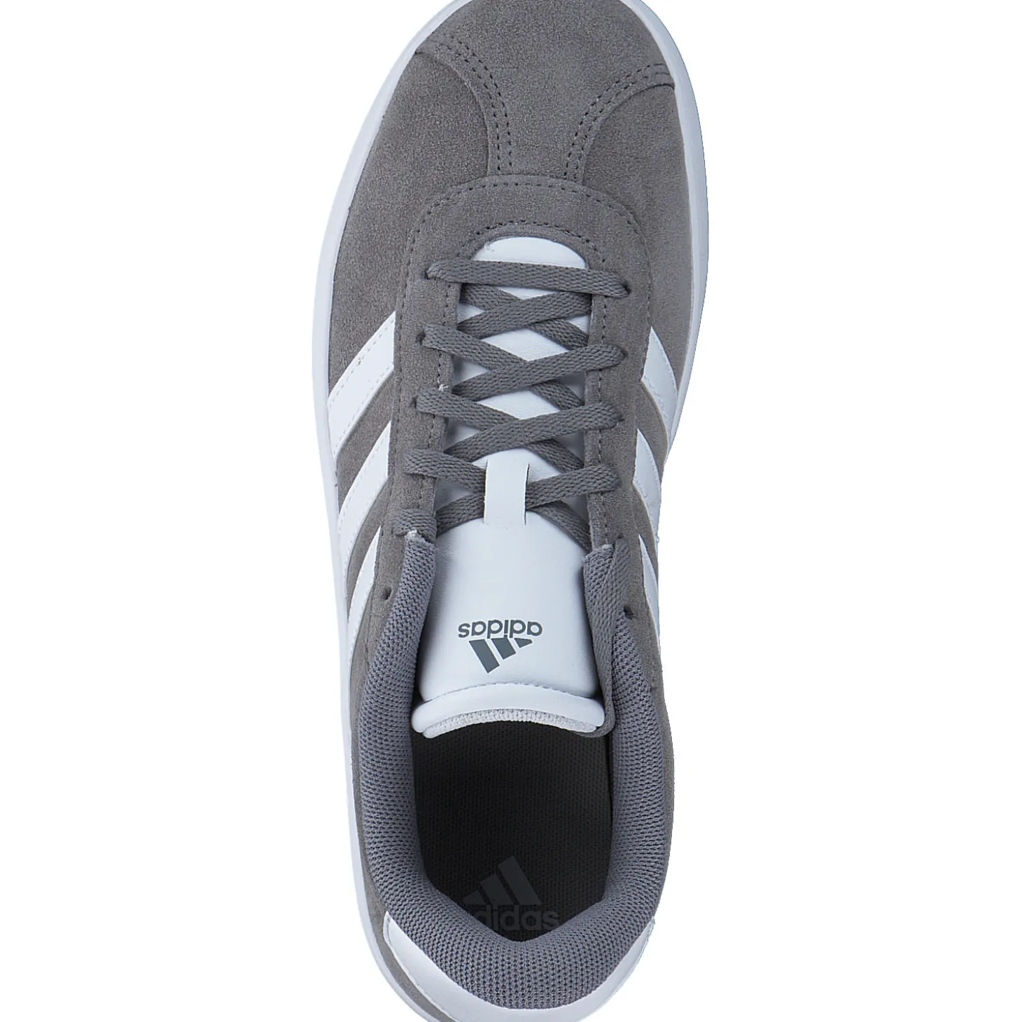 Adidas VL Court 3.0 K, Schnürschuhe, Kinder, GRETHR/FTWWHT/GRETWO