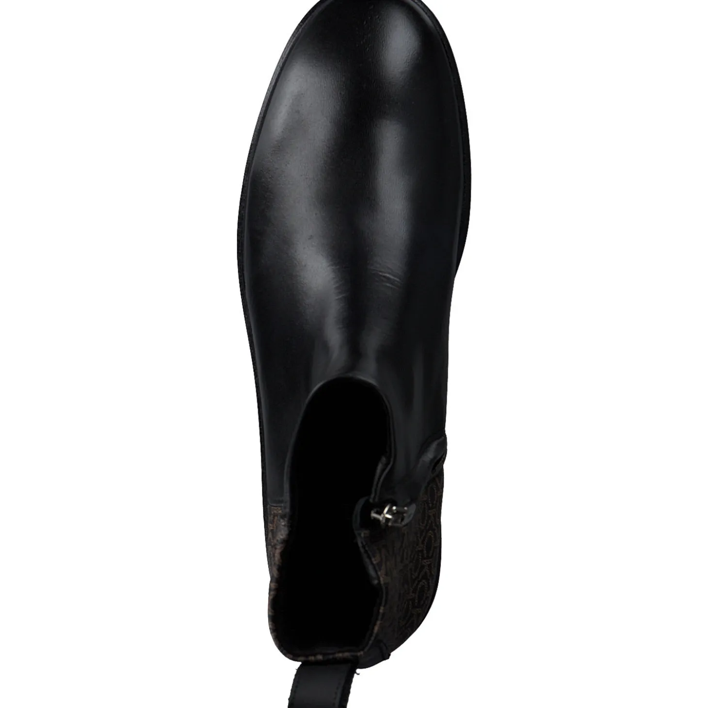 Calvin Klein HW0HW01313, Chelsea Boots, Damen, Schwarz /Brown Mono
