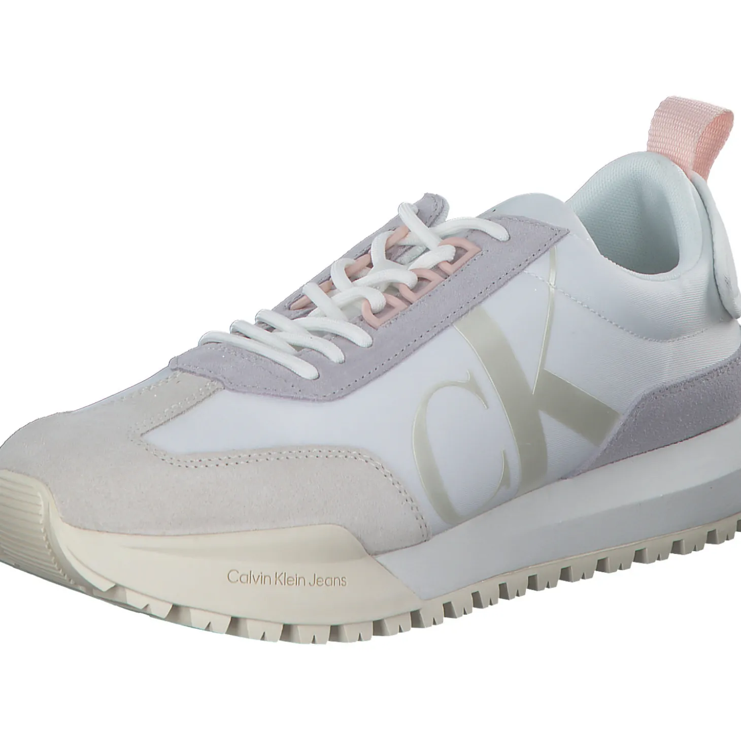 Calvin Klein YW0YW01100, Schnürschuhe, Damen, white/creamy