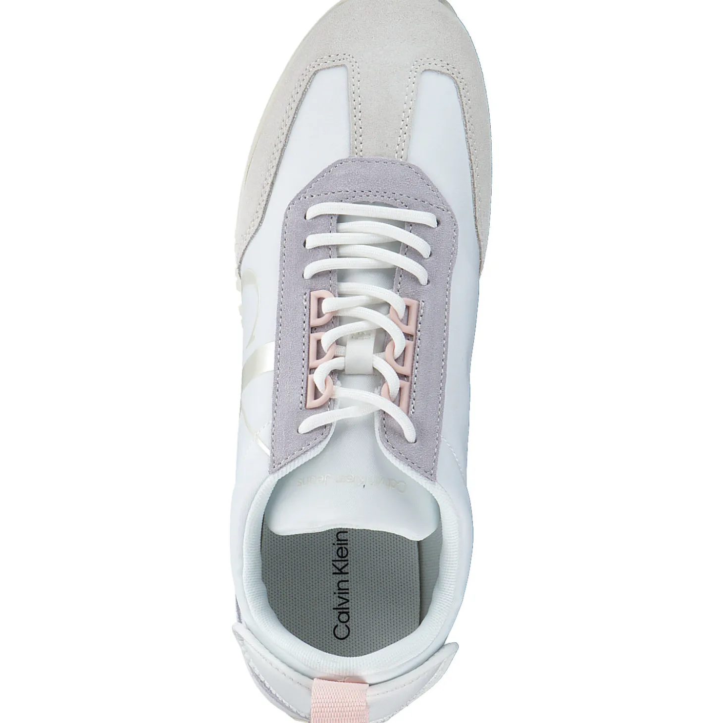 Calvin Klein YW0YW01100, Schnürschuhe, Damen, white/creamy