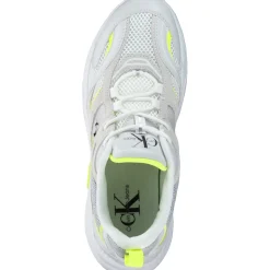 Calvin Klein YW0YW00891, Sneakers Low, Damen, Weiß (Gelb)