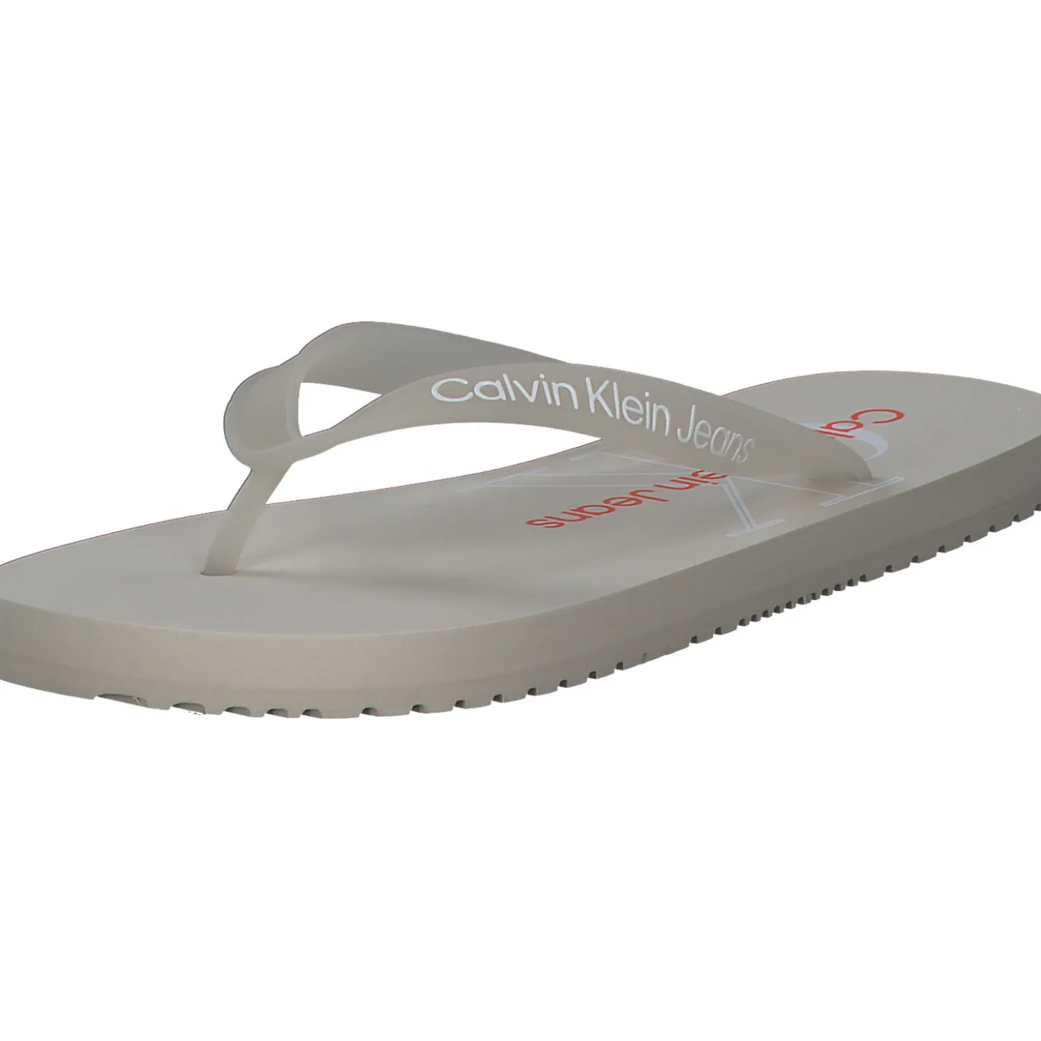 Calvin Klein YW0YW00098, Zehentrenner, Damen, Grau