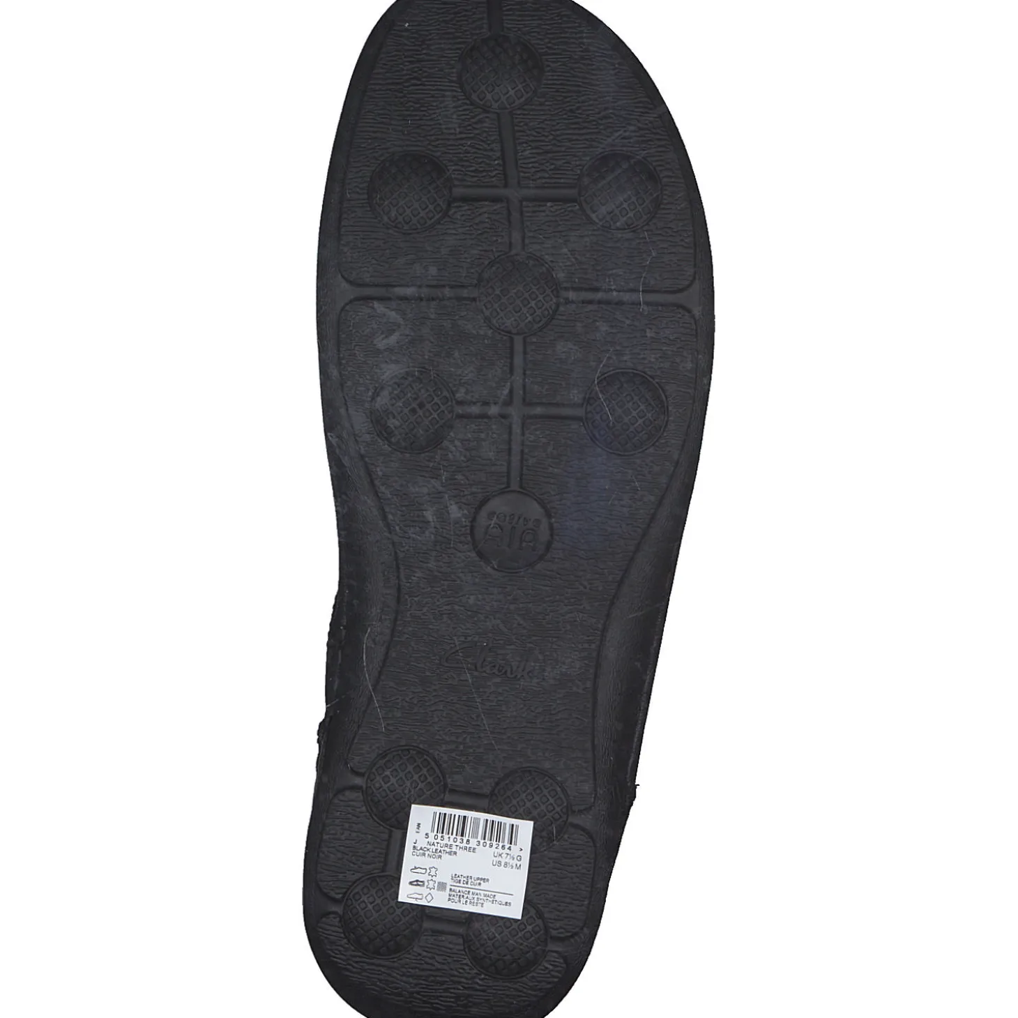 Clarks Nature Three 2033, Business-Schnürschuhe, Herren, Schwarz