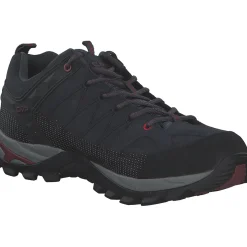 CMP Rigel Low 3Q13247, Trekkingschuhe, Herren, Schwarz (Asphalt-Syrah)