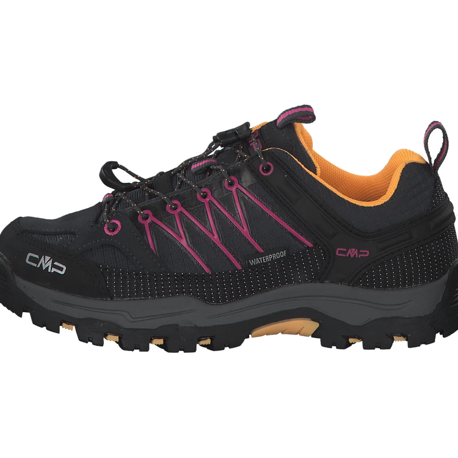 CMP Rigel Low 3Q54554 W, Trekkingschuhe, Kinder, Schwarz (Smoke Grey/Iced Lilac)