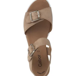 Gabor 24.770, Keilsandaletten, Damen, caramel
