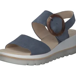 Gabor 84.645, Keilsandaletten, Damen, Blau