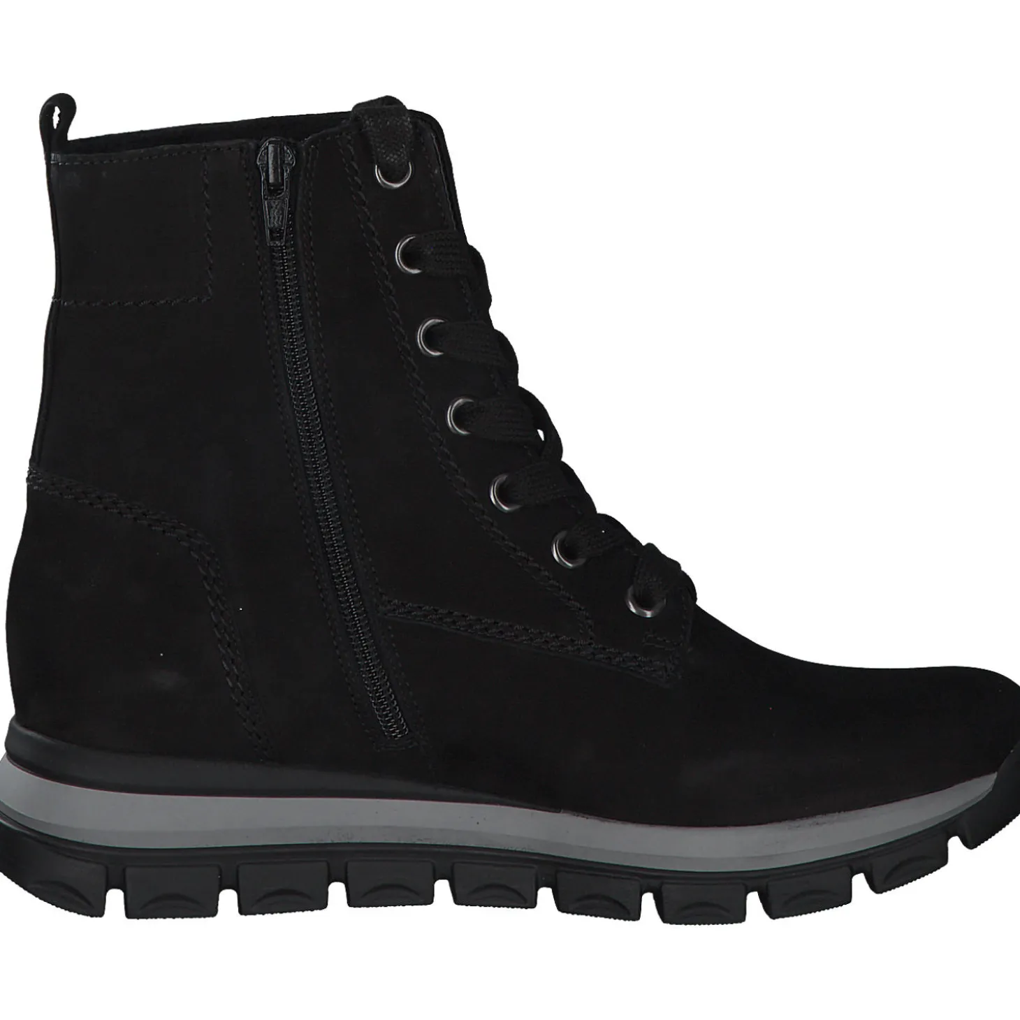 Gabor 96.465, Schnürstiefeletten, Damen, Schwarz