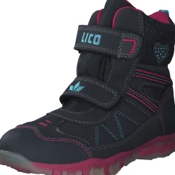 Geka Glitter V Blinky, Stiefel (Kinder), Kinder, marine/türkis/pink