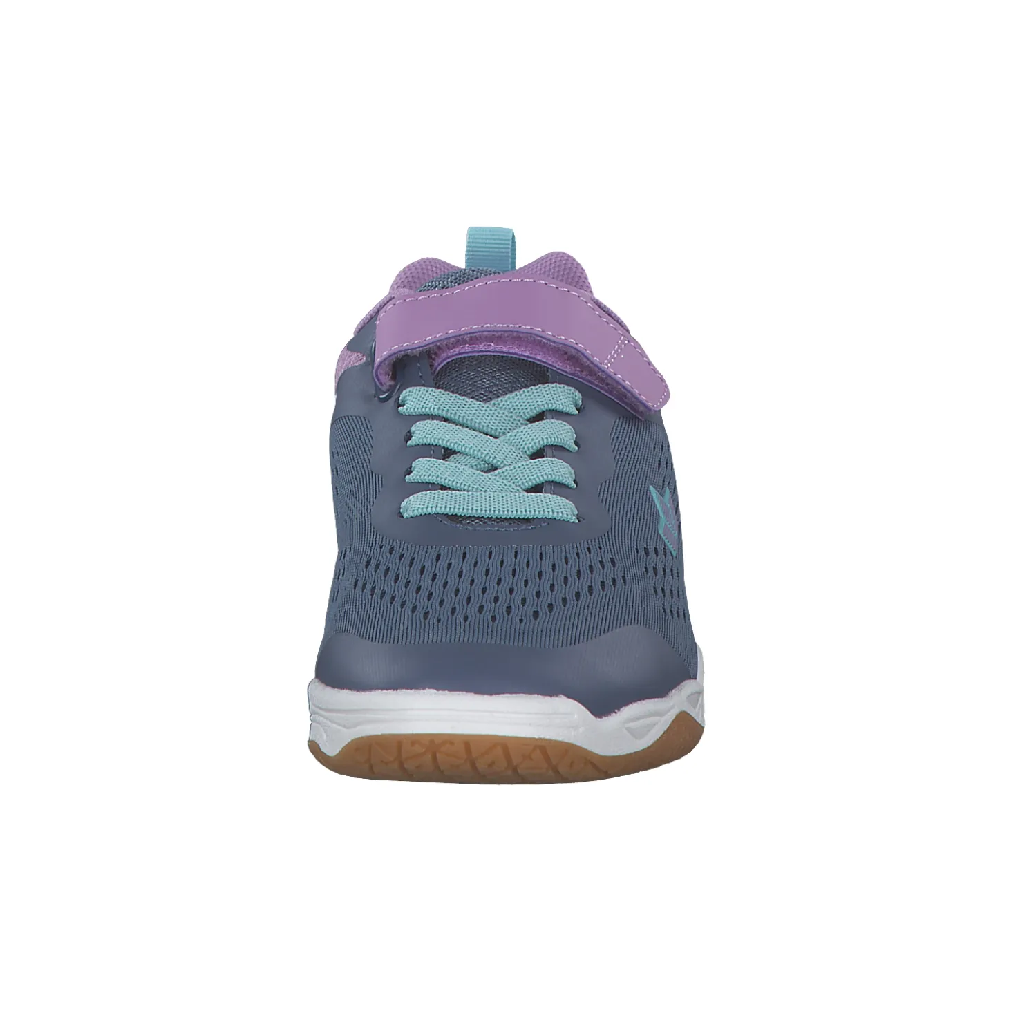 Geka Key VS W, Sportliche Slipper, Kinder, grau/lila/tuerkis