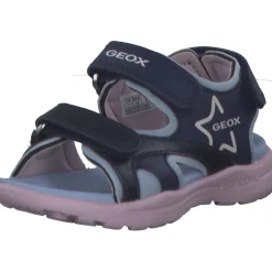 Geox J256AA, Sandalen (Kinder), Kinder, NAVY/PINK