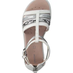 Geox J7235D, Sandalen (Kinder), Kinder, Weiß