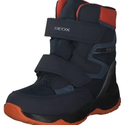 Geox J26FSB, Stiefeletten (Kinder), Kinder, NAVY/ORANGE