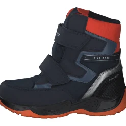 Geox J26FSB, Stiefeletten (Kinder), Kinder, NAVY/ORANGE