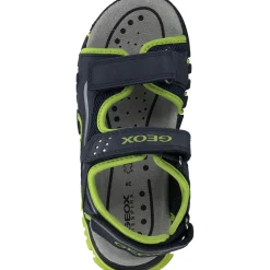 Geox J35GHC, Sandalen (Kinder), Kinder, NAVY/LIME
