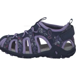 Geox J35GRA, Sandalen (Kinder), Kinder, NAVY/DK LILAC