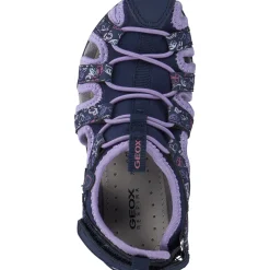 Geox J35GRA, Sandalen (Kinder), Kinder, NAVY/DK LILAC