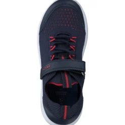 Geox J26H7C, Sneakers Low, Kinder, Navy/Red