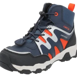 Geox J263ZA, Stiefel (Kinder), Kinder, Dunkelblau / Orange