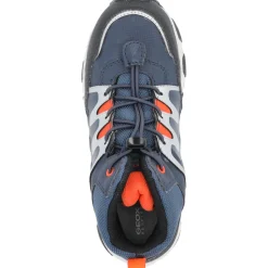 Geox J263ZA, Stiefel (Kinder), Kinder, Dunkelblau / Orange