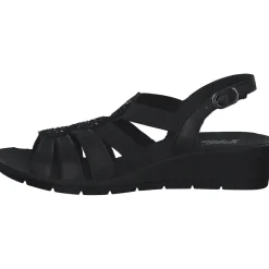 IMAC 357010, Plateau-Sandaletten, Damen, nero