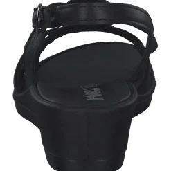 IMAC 357010, Plateau-Sandaletten, Damen, nero