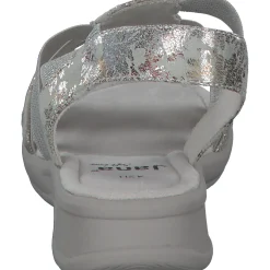 Jana Shoes 28165, Keilsandaletten, Damen, GREY/FLOWER