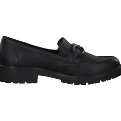 Jana Shoes 24763, Mokassins, Damen, Schwarz